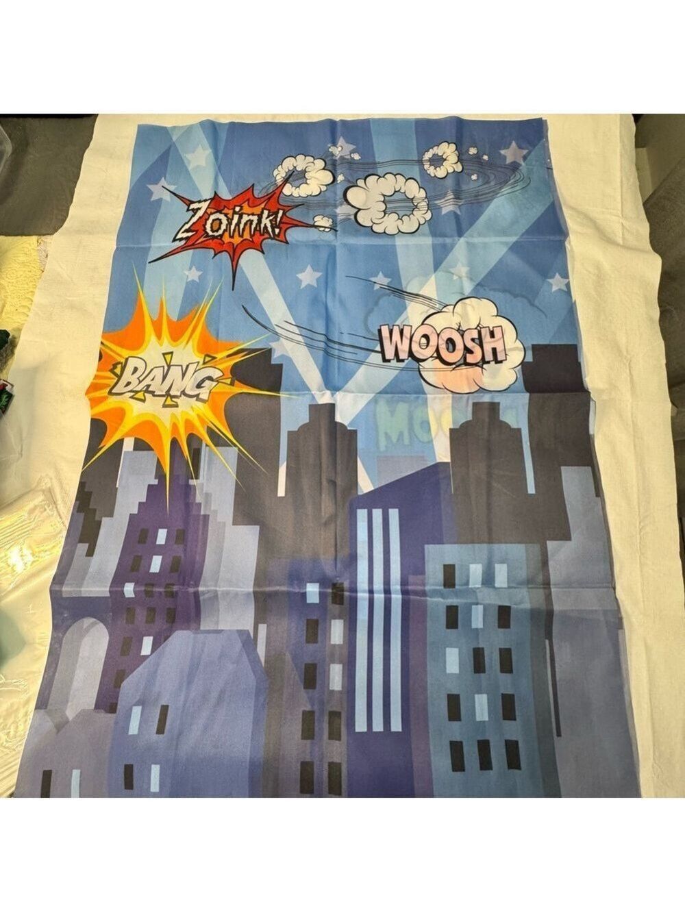 Birthday Superhero banner
